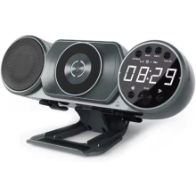 Kabelloses Laden, Bluetooth-Lautsprecher, FM-Radio, TF, AUX, USB, Freisprecheinrichtung, Dekoration, Umgebungslicht,