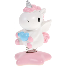Schreibtischdekoration, niedliches Einhorn mit wackelndem Kopf, 1 Stück
