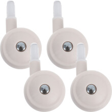 4pcs Walker Rolling Wheels Push Walker Wheels White Pp