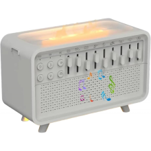 Luftbefeuchter mit Weißrauschen-Nachtlicht, Bluetooth-Lautsprecher, Luftbefeuchter mit Weißrauschen-Nachtlicht und Klangfunktion,