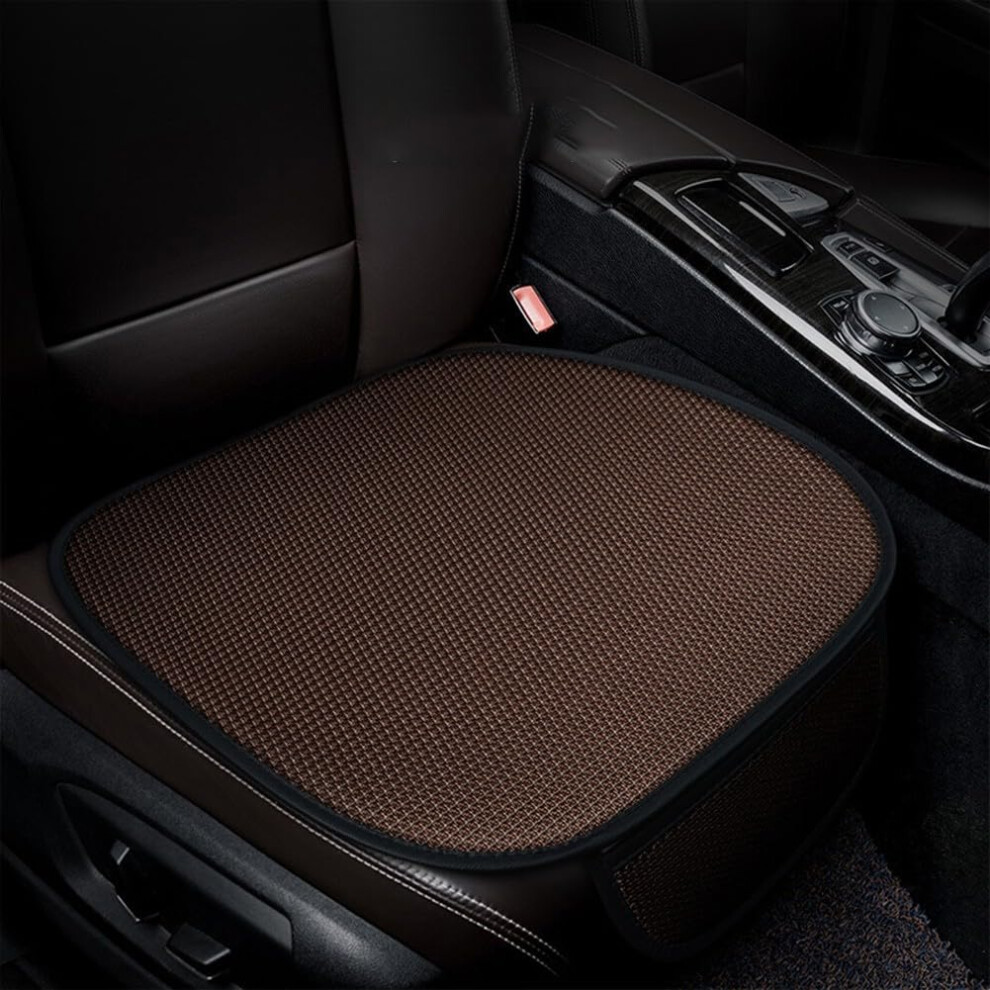 Car Front Seat Cover For Most Sedans, Suvs And Pickups | Breathable Mesh, Nonslip Design | Black/Brown 9339159475652