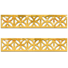 Acrylic Mirror Wall Sticker Set, Gold Decorative Mirror Stickers Removable Self Adhesive Mirror Decals For Living Room Bedroom Cabinet Door Furniture