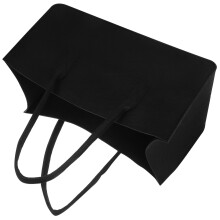 Portable Felt Storage Pouch Firewood Storage Bag (Black Color)