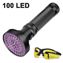 UV-Schwarzlicht-Taschenlampe, UV-Lampe und Schwarzlicht, Schwarz