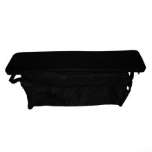 Bench Seat Cover Storage Bag For Inflatable Boat, Oxford Fabric Seat Protector With Side Pockets, Black 95cm