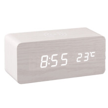 Vekkerklokke for barn, rask trådløs lading digital vekkerklokke med elegant design for hjemmekontor
