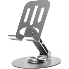 Universeller Handyhalter aus Metall, mehrfach verstellbarer Winkel, 360 drehbar, rutschfest, kompatibel mit iPhone 16 Pro Max (G