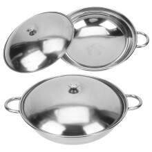 2Stück Doppelgriff Kochpfanne Für Küchen-Hot-Pot