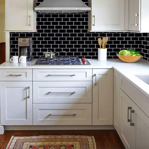 Πλακάκια Backsplash Peel And Stick, αυτοκόλλητα πλακάκια τοίχου για κουζίνα, μπάνιο με 2