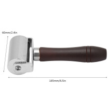 DIY Lederkantenroller Werkzeug 60mm Hochkarbonstahl & Holzgriff
