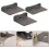 Multi Purpose Storage Solution Router and DVD Player Storage Organizer for Set  Boxes Medium Size Sturdy Design 3