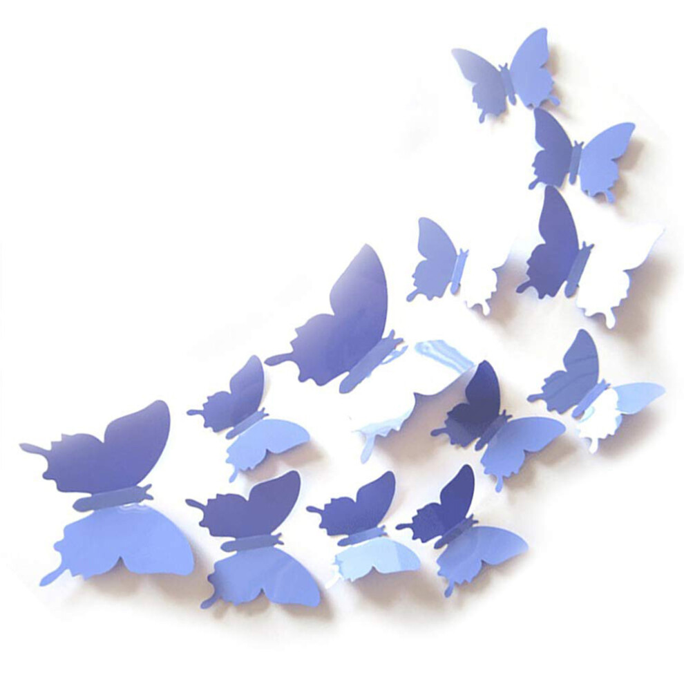 Pretty Room Decor, Reusable Butterfly Stickers with Long-lasting Vibrancy for Children's Room, Wedding, Birthday, Mirror Butterfly Wall Decals for Ann