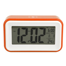 Réveil à sonnerie progressive, horloge numérique à piles pour enfants et adultes, veilleuse intégrée pour plus de confort.