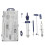 1 set 7pcs multifunctional drawing compasses practical tools blue 1