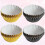 200 Cartine In Alluminio Spesso Per Muffin E Dolci, 100 Oro E 100 Nero 9