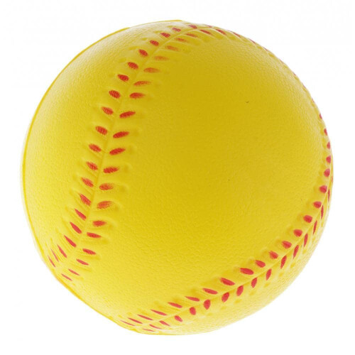 Practice Baseball Training Ball Elastic Softball 9 Cm Yellow For Team Practice And Games