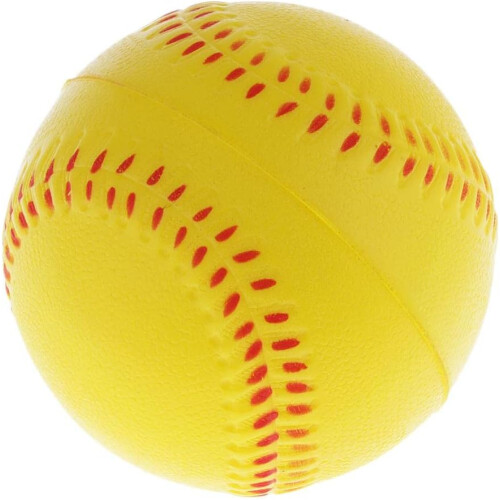 Practice Baseball Training Ball Elastic Softball 9 Cm Yellow For Team Practice And Games 1