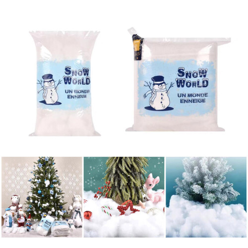 Furry Cotton Artificial Snow Decorations-Cotton blanket 2 x 2 2