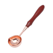 Wood Handle Wax Melting Spoon For Envelope Sealing Brown 11x3cm Wax Sealing Tool