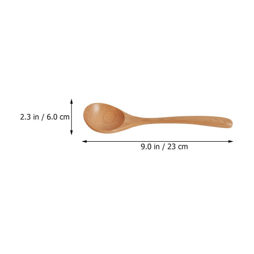 Colher De Arroz Madeira Com Longo Para Mingau E Sopa 1
