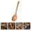 Colher De Arroz Madeira Com Longo Para Mingau E Sopa 6