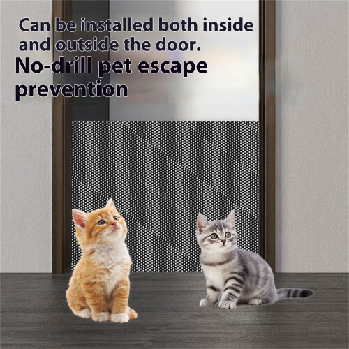 Retractable Pet Gate Adjustable Width No-Double hanging ring 2