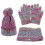 conjunto de inverno com chapéu, luvas e cachecol fleece 1