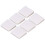 6 Stück/Set Duschvorhang-Clips, weiß, 1