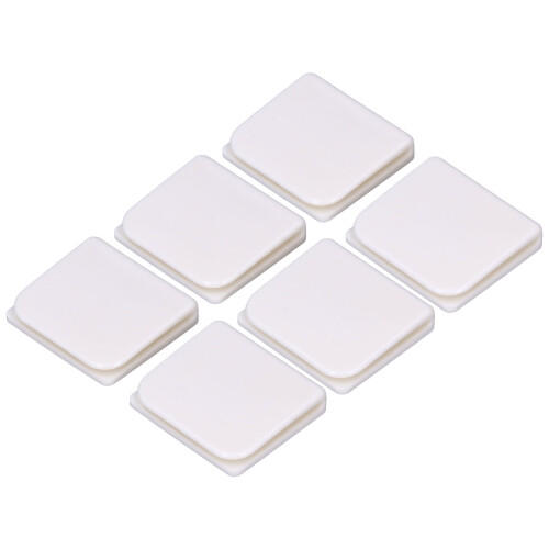 6 Stück/Set Duschvorhang-Clips, weiß,