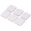 6 Stück/Set Duschvorhang-Clips, weiß, 3