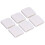 6 Stück/Set Duschvorhang-Clips, weiß, 4