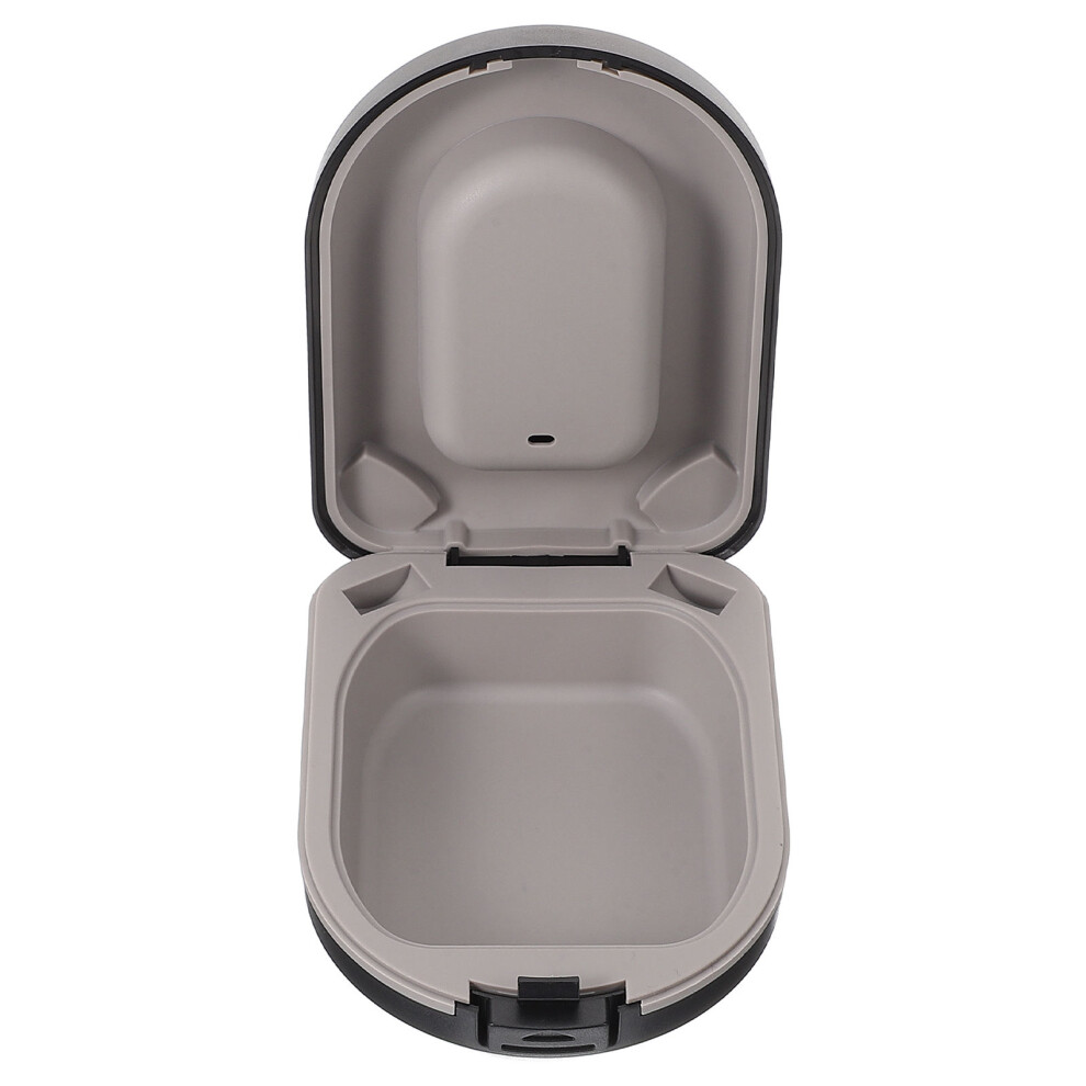 Ohphcall Black Lightweight Abs Hearing Aid Holder Shockproof Portable Case