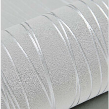 Tapetenrolle mit geprägten Streifen, Vliesstoff mit PVC-Beschichtung zum Abziehen und Aufkleben, 3D-Flockstruktur-Wandbild, abnehmbare und