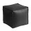 Portable Storage Stool Craft From Soft PU Leather for-Black 1