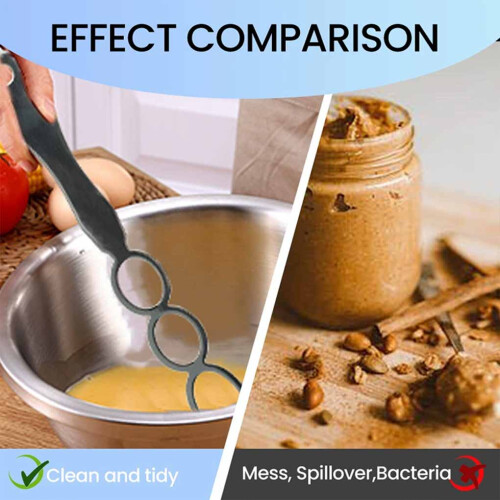 2piece Practical Peanut Butter Knife Stainless Steel Stirrer Tool For 1