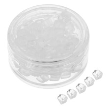 50 Pcs Clear Silicone Earring Backs Stopper For Diy Earrings Plug Locking