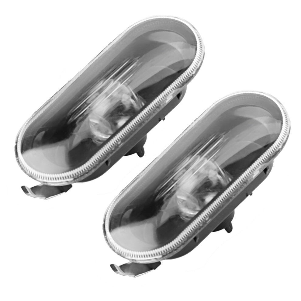 2Pcs Car Side Marker Turn Signal Lights Fits Bora Golf 4 Mk4 Cover Black 6931364127642