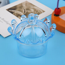 12 Stück Kronenförmige Bonbongläser als Hochzeitsgeschenk 7x5cm in Blau, Pink oder Transparent