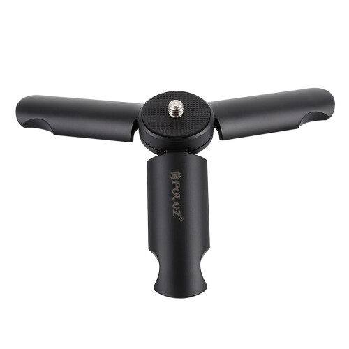 Portable Folding Mini Desktop Tripod Stand Holder for Camera & Phone Black 2