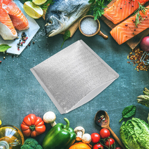 100Pcs Engångs Aluminiumfolie Isoleringspåsar För Mat 2
