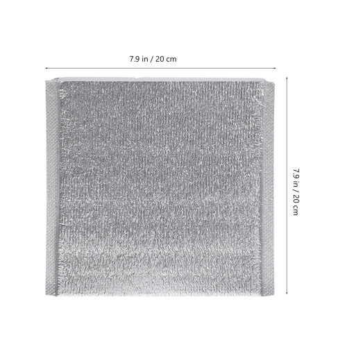 100Pcs Engångs Aluminiumfolie Isoleringspåsar För Mat 1