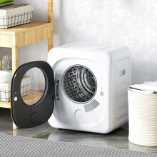 HOMCOM Compact Dryer Machine with 5 Modes, 4kg Small Tumble Dryer, White