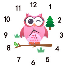 Horloge murale hibou ultra silencieuse, finitions non toxiques, sĂ»res et Ă©cologiques, durabilitĂ© pour une utilisation Ă long terme, mĂ©canisme Ă