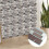 12X12 Αυτοκόλλητα πλακάκια τοίχου Backsplash με μαρμάρινο εφέ, παχιά, κολλώδη και φλούδα, 2