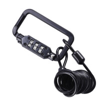 AntiTheft Helmet Lock SelfCoiling Cable, Combination Lock, For FullFace And HalfFace Helmets, Bikes & Motorcycles