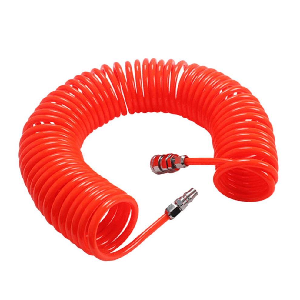 Pressure Pu Air Compressor Hose With Quick Connector, Flexible Recoil Tube, Airline Compressors, Expandable Pneumatic Spring Hose 9339159476925