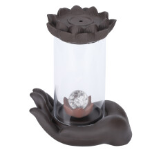 Bruciatore di incenso vintage a forma di drago, regalo ideale con luci LED calmanti per la mente, meditazione e relax, perfetto per l'arredamento di