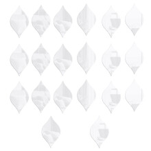 Wall Stickers DIY Decor, 20 Pcs Drop Shape Silver Acrylic Mirror Tiles Art Decoration Accessories for Living Room Bathroom Bedroom Home