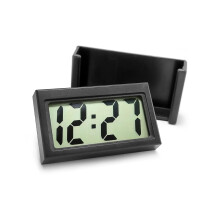 Digitale Auto-Armaturenbrettuhr mit elektronischer Zeitanzeige, gut lesbarem, großem digitalem LCD-Display, hellem Bildschirm und klarer