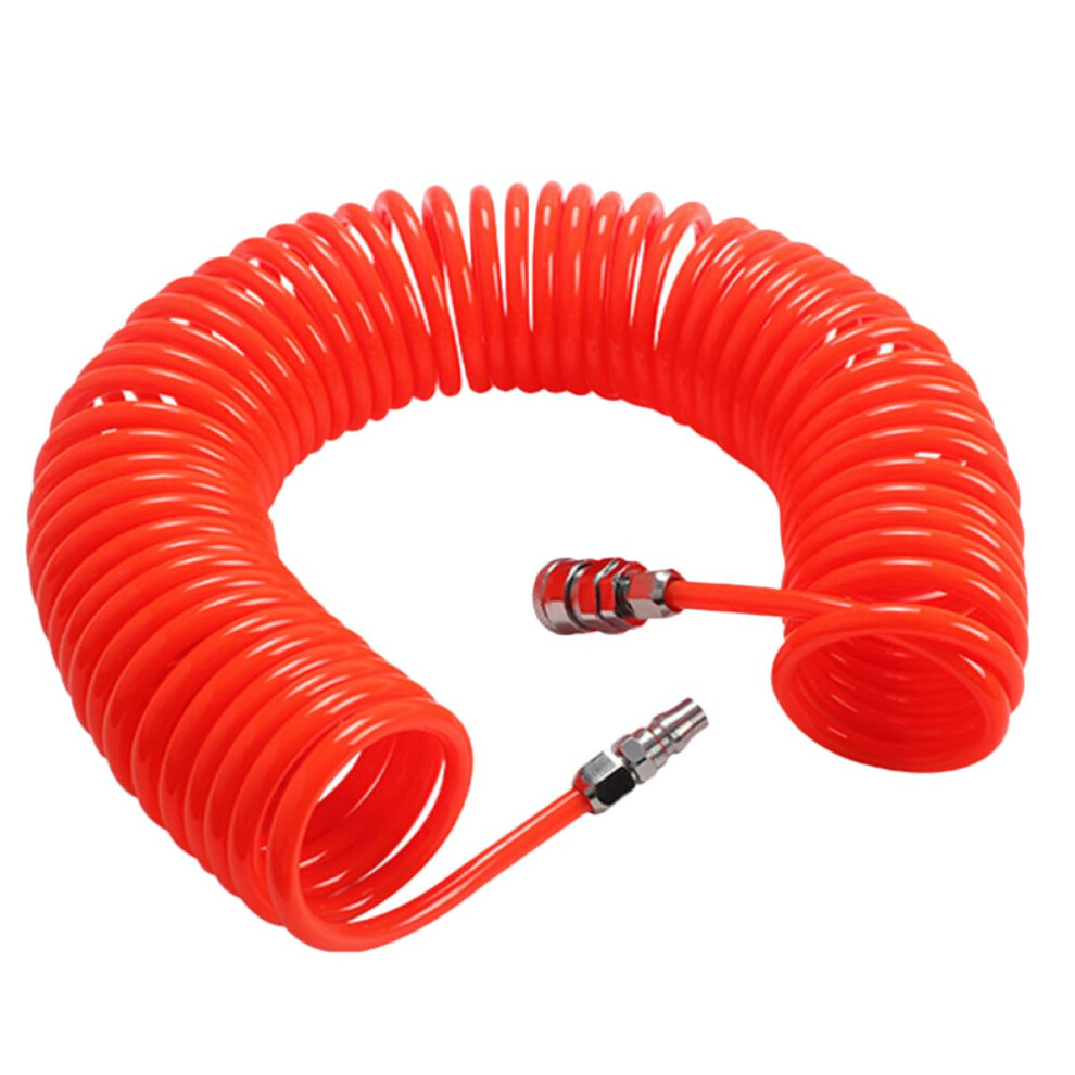 Pressure Pu Recoil Air Compressor Hose With Connector, Flexible Retractable Pneumatic Spring Tube For Air Tools 9067246070281